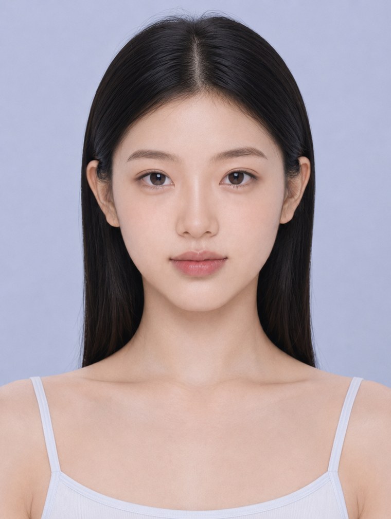 눈과 코까지 적용한 얼굴